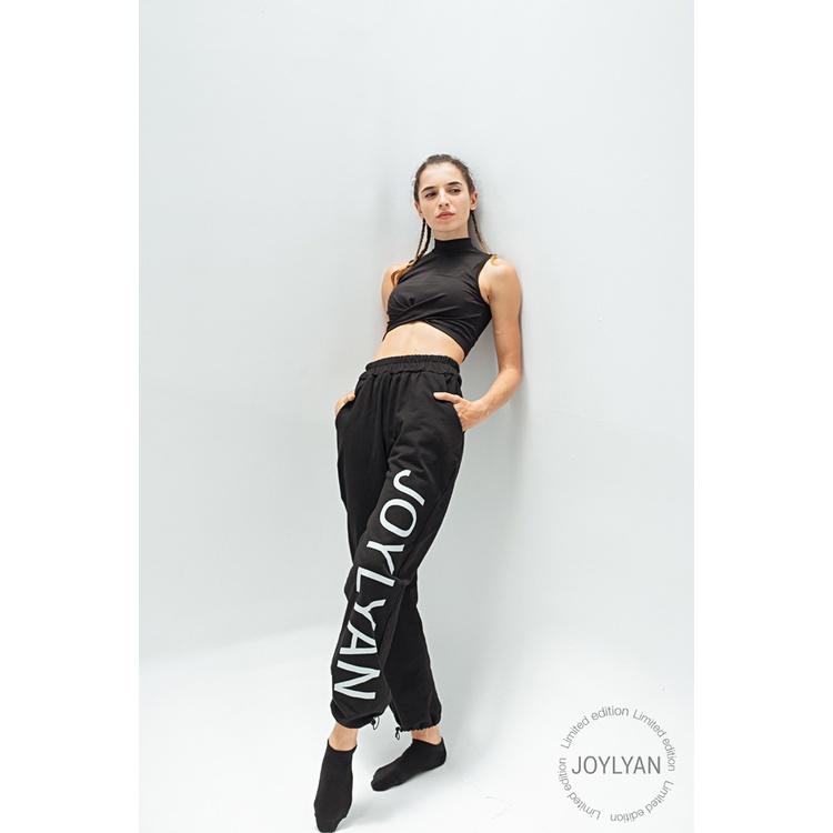 JOYLYAN - Áo Joyce Croptop Nữ Sát Nách Màu Đen Trơn Quyến Rũ Phiên Bản Giới Hạn