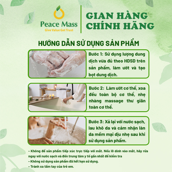 Sữa Tắm Thảo Mộc Peace Mass 300ml