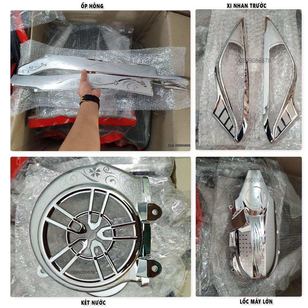Phụ kiện ốp Dành Cho xe Vision 2014, 2015, 2016, 2017, 2018, 2019, 2020 Crom trang trí và bảo vệ Chrome Xe máy Honda