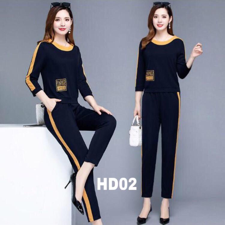 ĐỒ BỘ THUN DÀI THU ĐÔNG THỜI TRANG 3 SIZE 43-65KG TÙY CHIỀU CAO