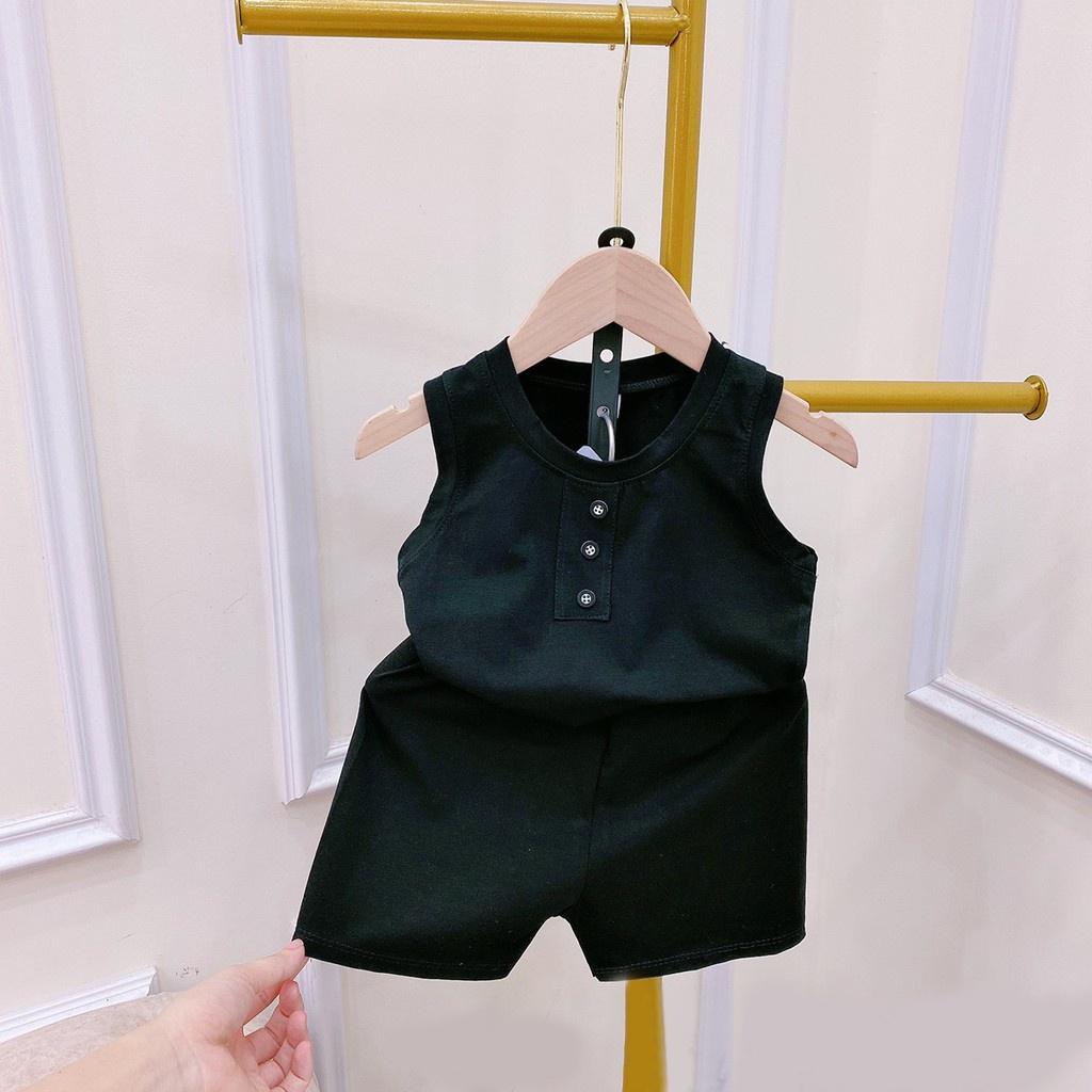 Bộ ba lỗ sát nách cho bé ROSY KIDS , Bộ ba lỗ cho bé chất coton cho bé từ 6-18kg