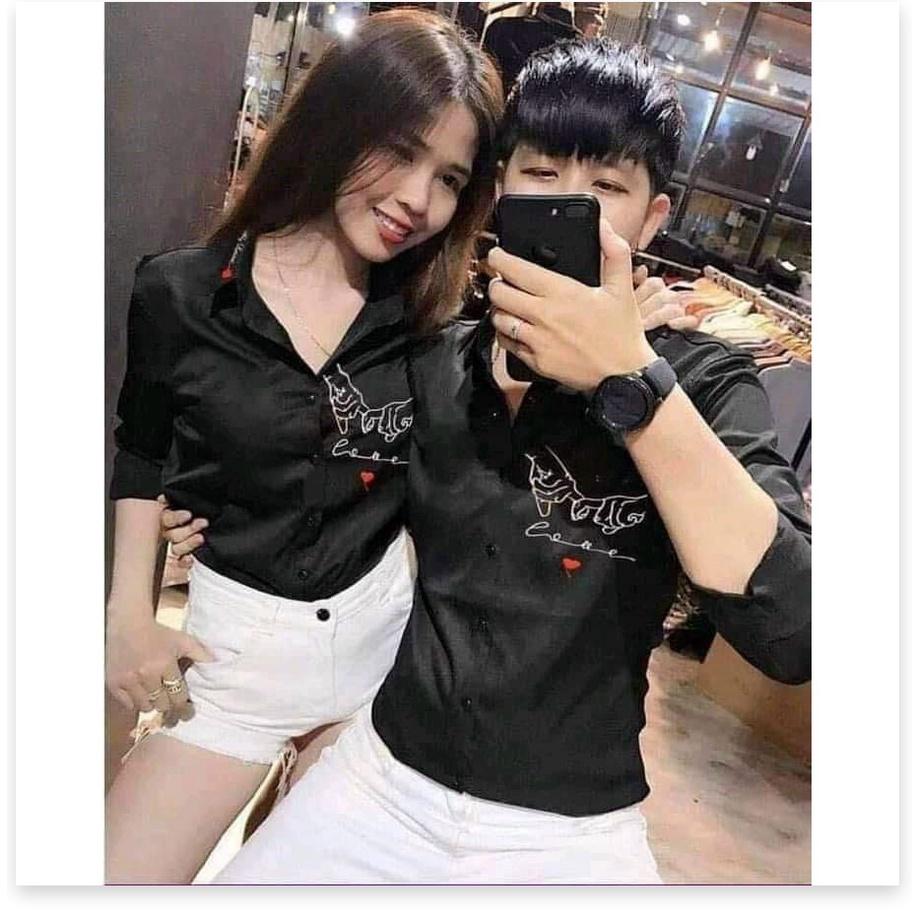 Áo sơ mi cặp đôi siêu đẹp , hottrend cho các bạn trẻ hot 2021 KHANH AN