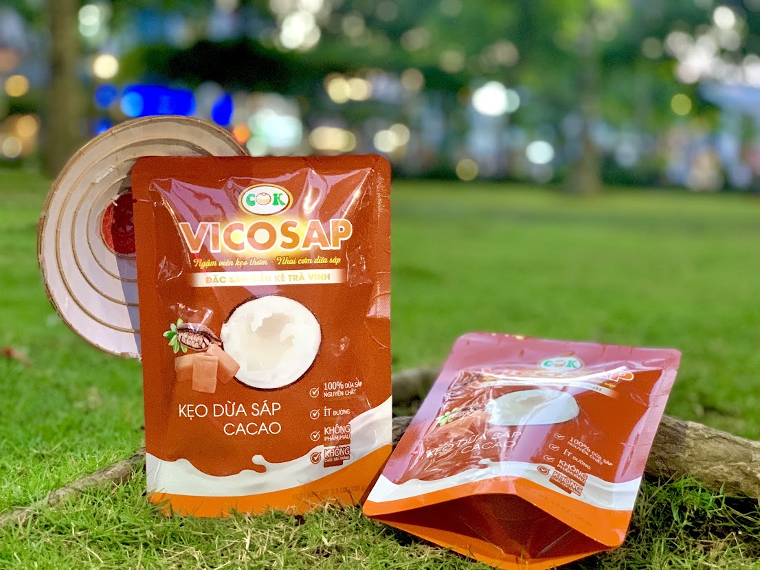 COMBO 2 túi kẹo Dừa sáp cacao