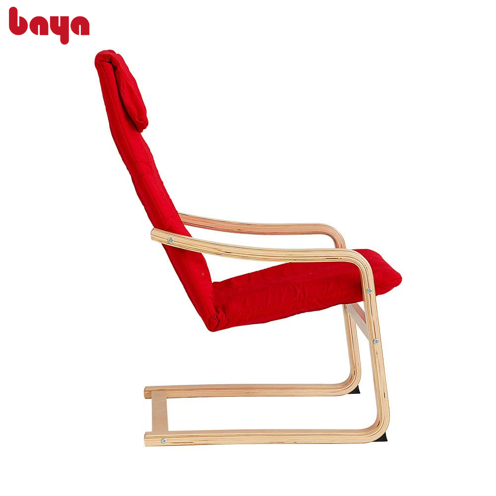 Ghế Bành BAYA VIKING ALVAR Mang Đậm Phong Cách Bắc Âu, Khung Ghế Được Làm Từ Gỗ Bền Bỉ Có Độ Nhẵn Bóng Đẹp Mắt, Đệm Ghế Làm Từ Cotton Mềm Mại Thoáng Khí, Dễ Vệ Sinh