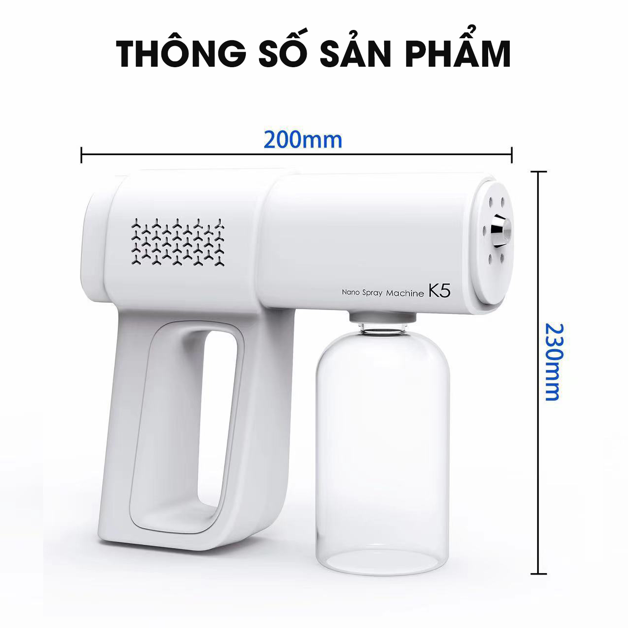 Máy xịt khử khuẩn Nano cầm tay cao cấp - K1340