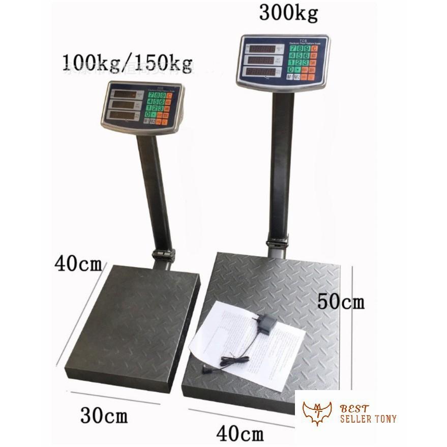 Cân điện tử 300Kg tính giá tiền hàng cao cấp 2019