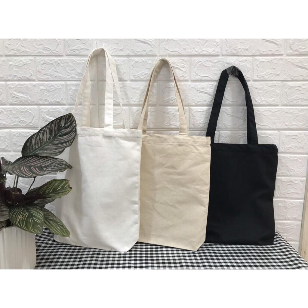 Túi vải tote, túi vải canvas trơn nhiều màu