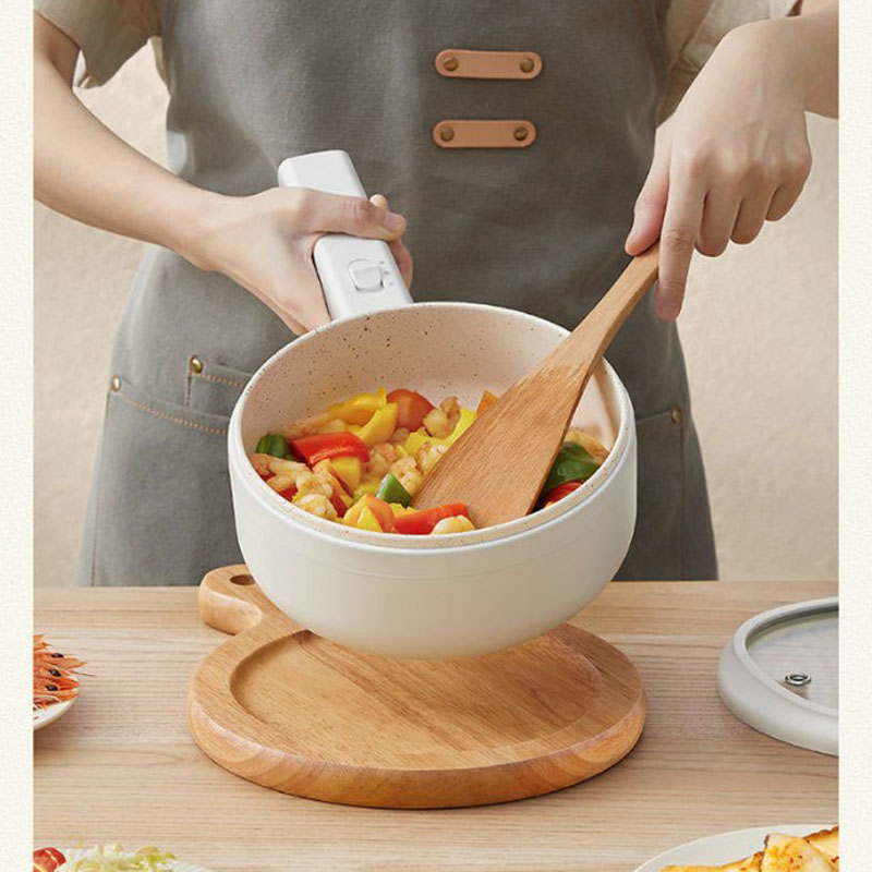 Nồi điện đa chức năng dung tích 1,5 lít màu hồng
