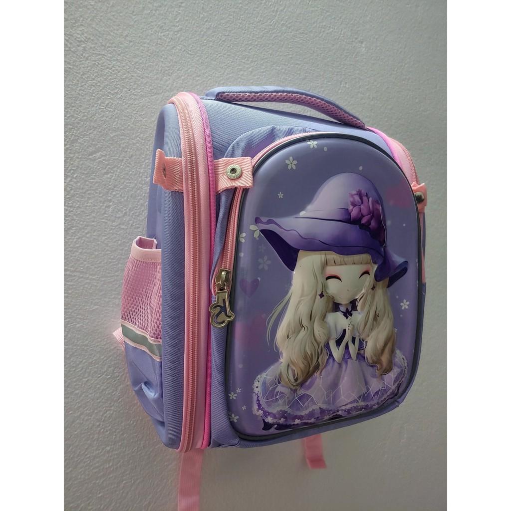 Cặp/ Balo chống gù tiểu học cho bé gái cấp 1 hàng siêu nhẹ, siêu êm