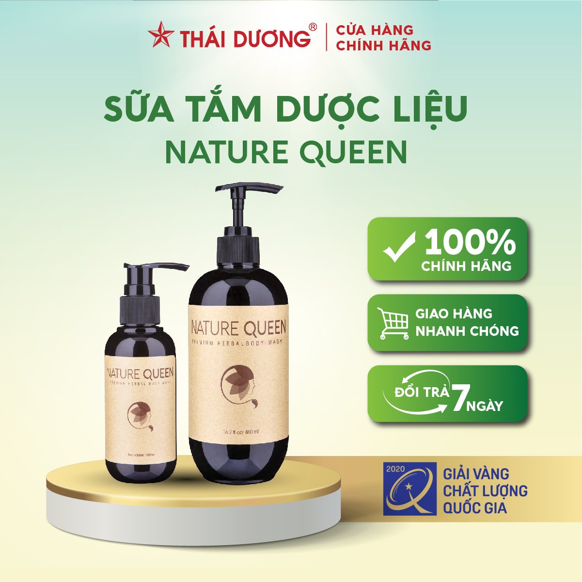 Sữa tắm thảo dược Nature Queen - Sao Thái Dương