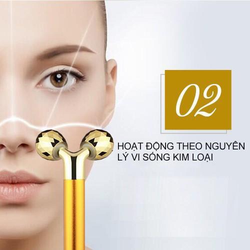 Thanh Lăn Điện Massage 3D Tạo Hình Gương Mặt V line