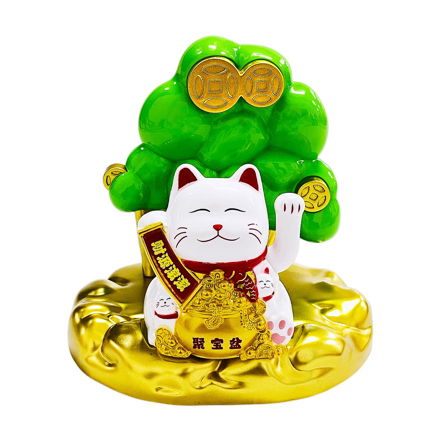 Tượng Mèo Thần Tài Vẩy Tay - Trang Trí Tết - JS901/02/05 - Mẫu 2