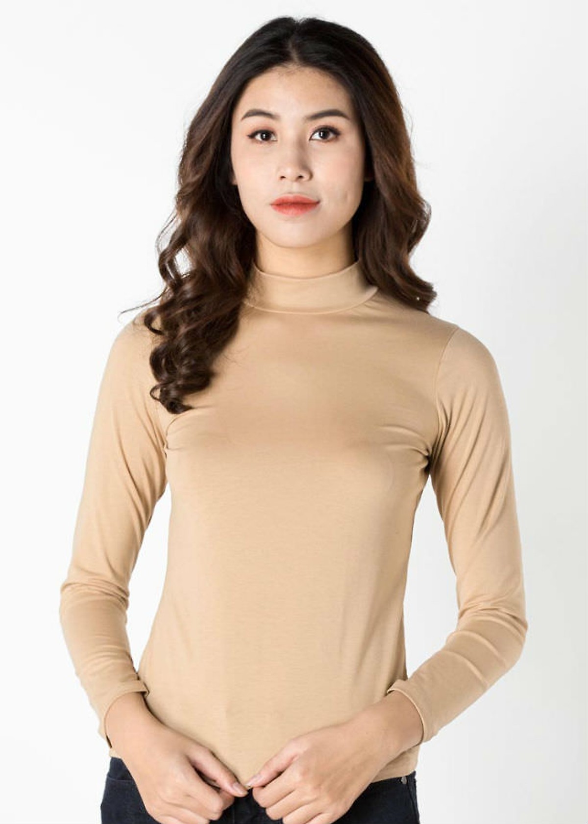 Áo giữ nhiệt lót nỉ cổ 3 phân