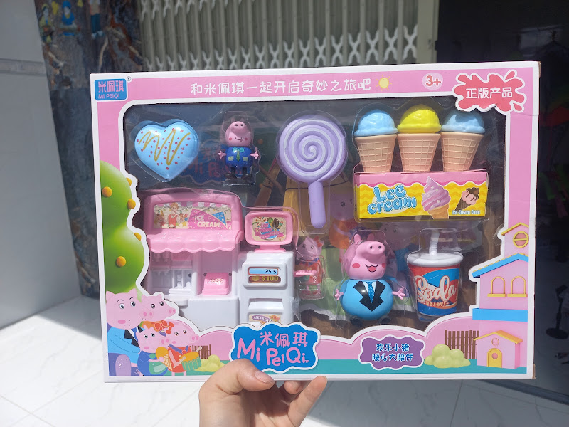 Đồ chơi heo peppa bán kem