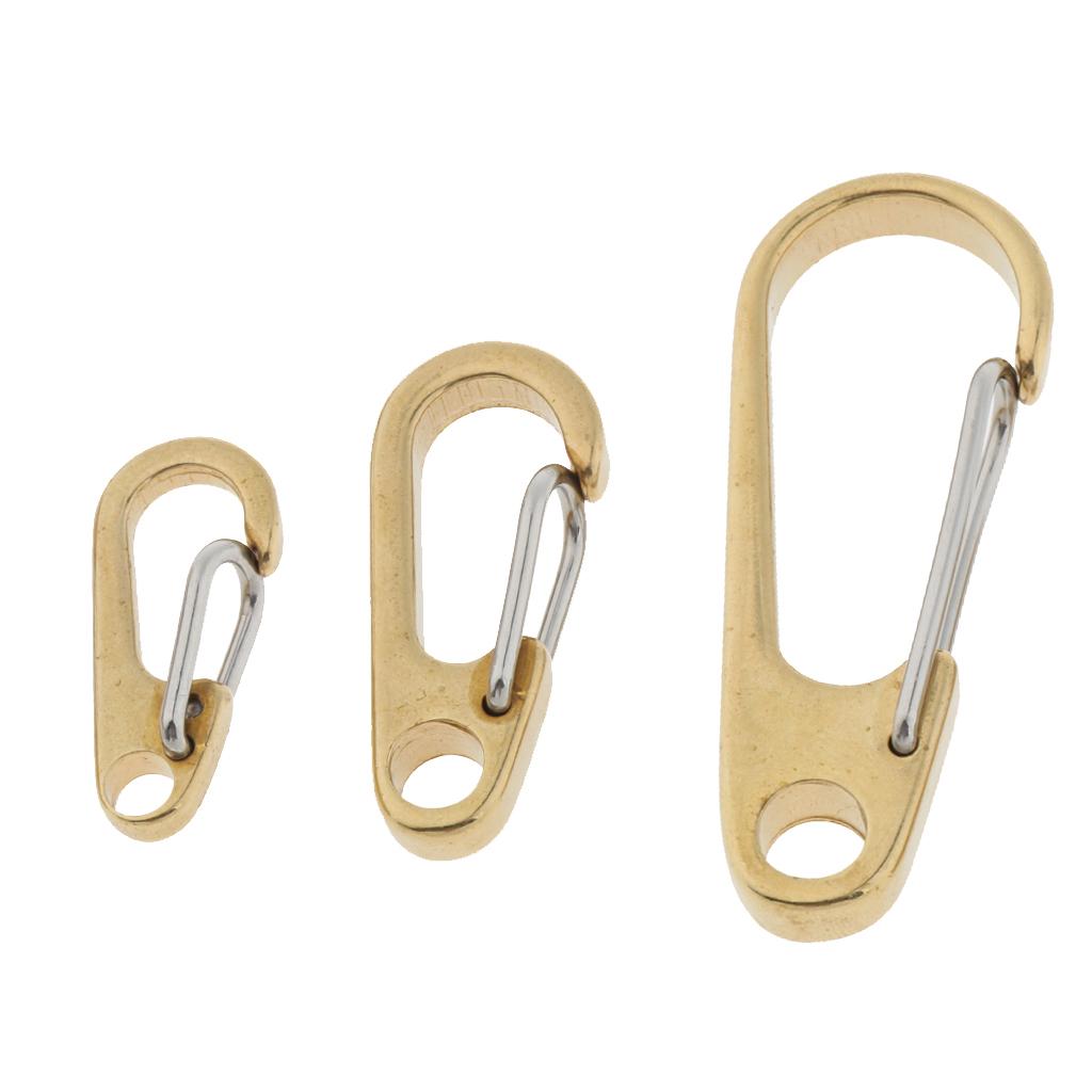 Quickdraw Spring Snap Clip Hook Key Carabiner Keychain Hanging Buckle Clasps