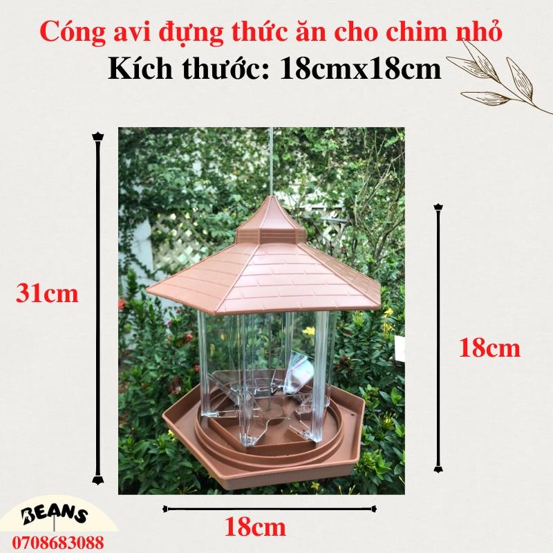 Cóng avi đựng thức ăn cho chim