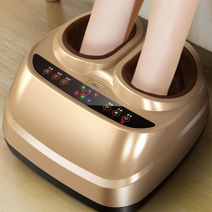 Máy Massage Chân Cao Cấp Con Lăn Xoay 3D, 4 Túi Khí Trước Và Sau Với Phương Pháp Bấm Huyệt 28 Điểm, Bồn Ngâm Chân Massage Tự Động Làm Nóng