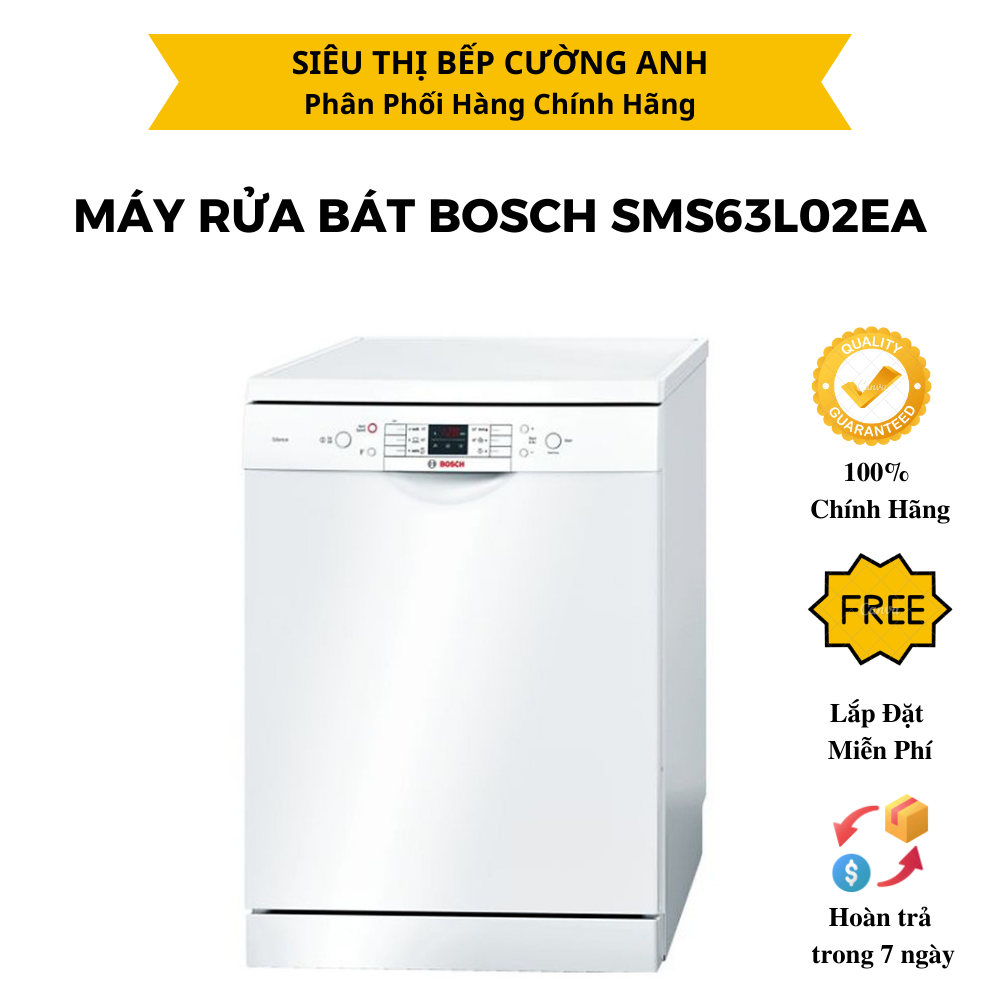 MÁY RỬA CHÉN BOSCH HMH.SMS63L02EA - Hàng chính hãng