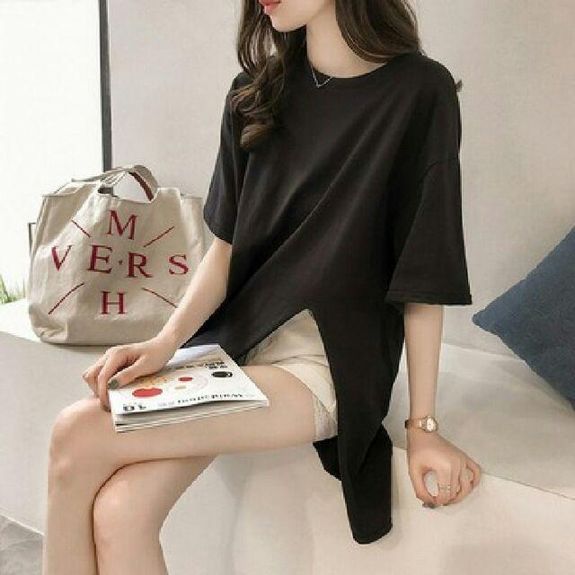 Áo kiểu nữ xẻ tà, áo nữ form dài