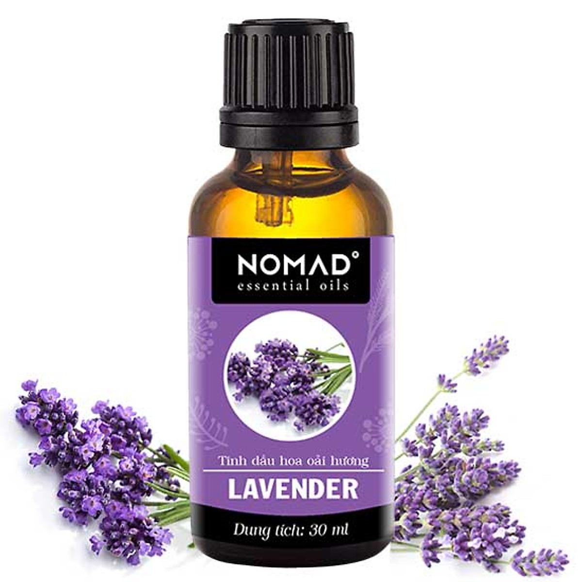 Tinh Dầu Thiên Nhiên Hoa Oải Hương Nomad Essential Oils Lavender 30ml