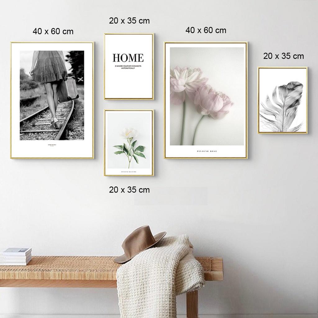 Tranh canvas ghép 5 bức - Tranh bộ treo tường phòng ngủ