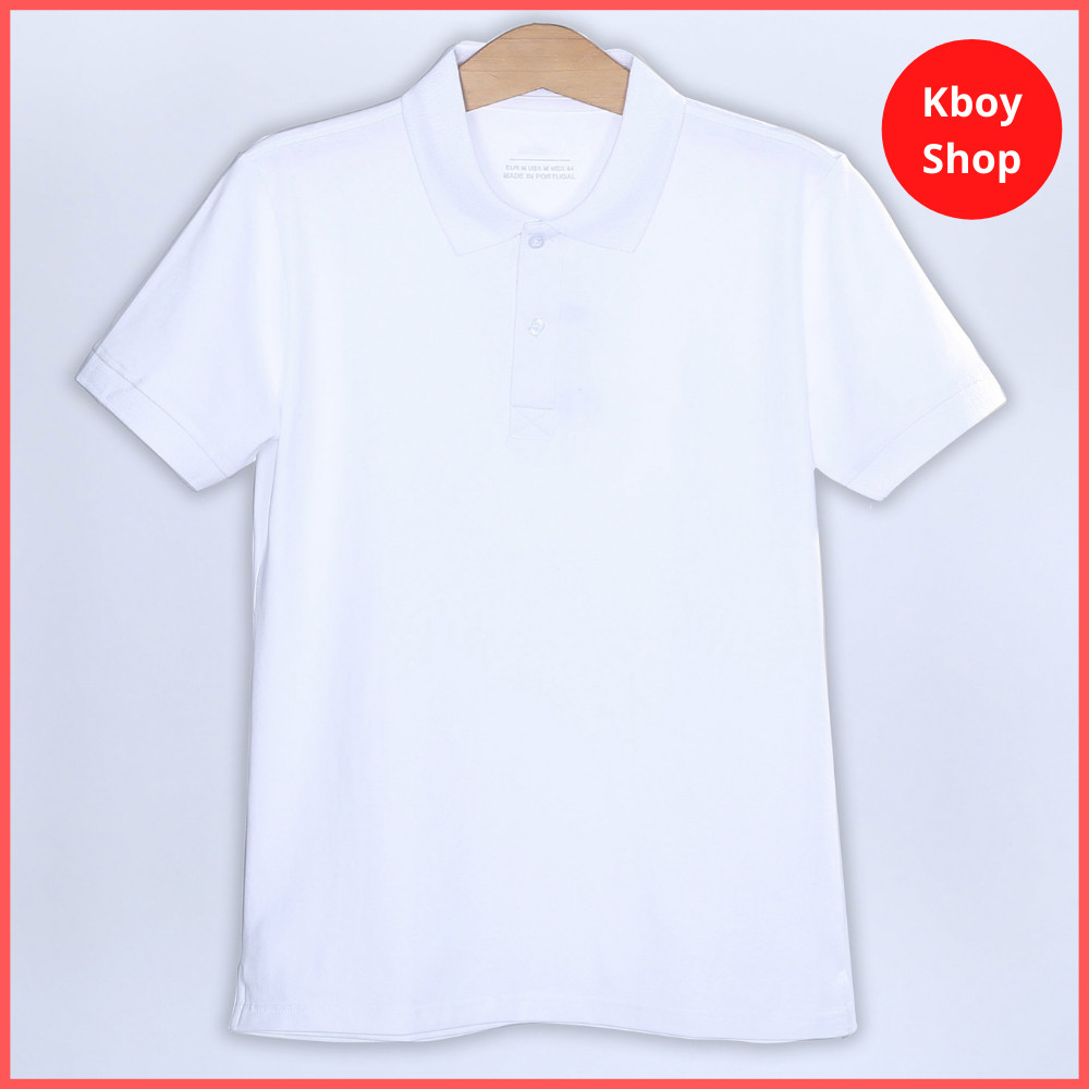 Áo thun polo nam cổ bẻ vải trơn 100% Cotton basic co giãn thấm hút tốt, form dáng ôm đẹp 7 màu - AT02