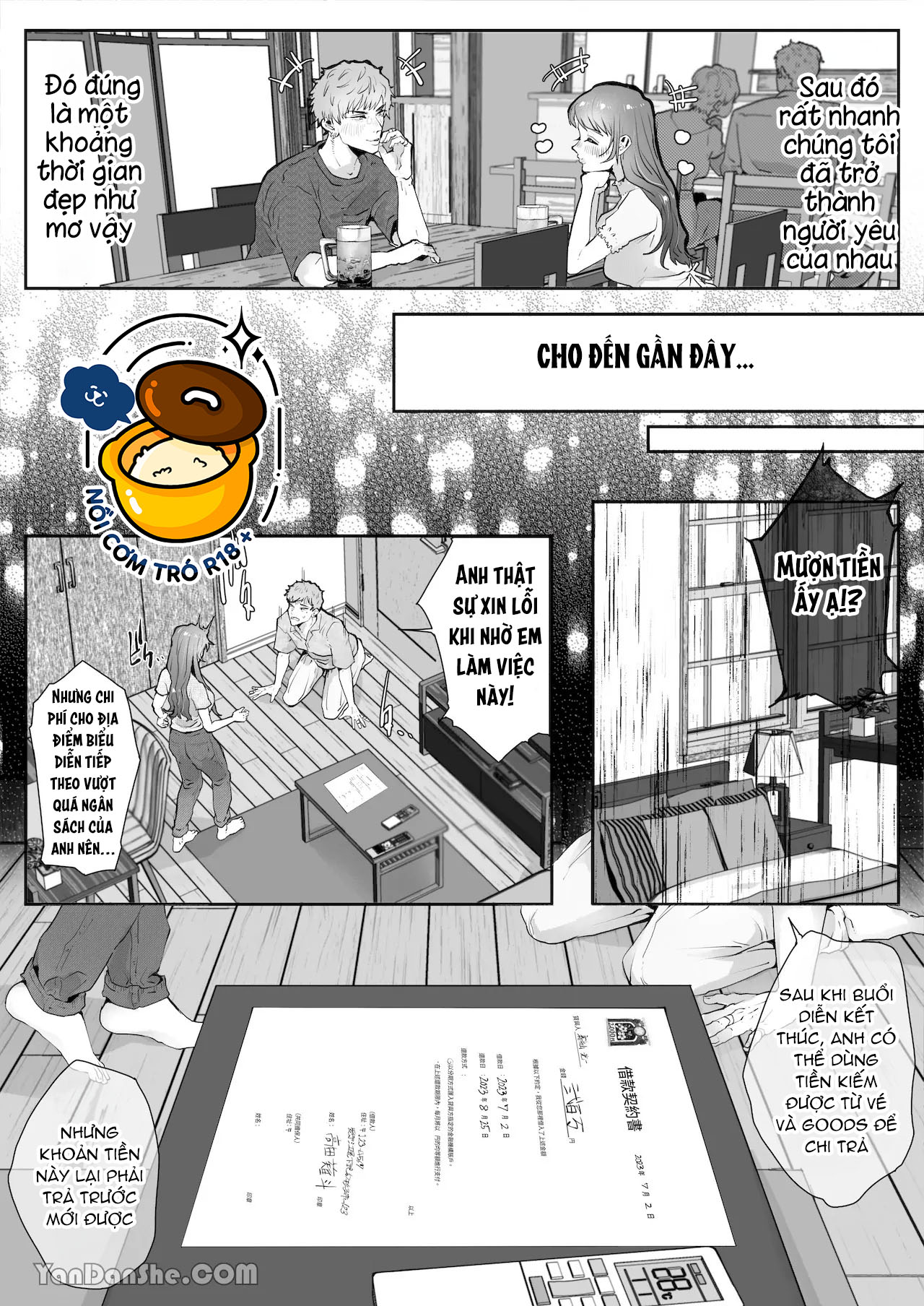 vì để trả nợ tôi phải quay video 18+ với anh chàng ca sĩ đẹp trai chapter 1.1 2