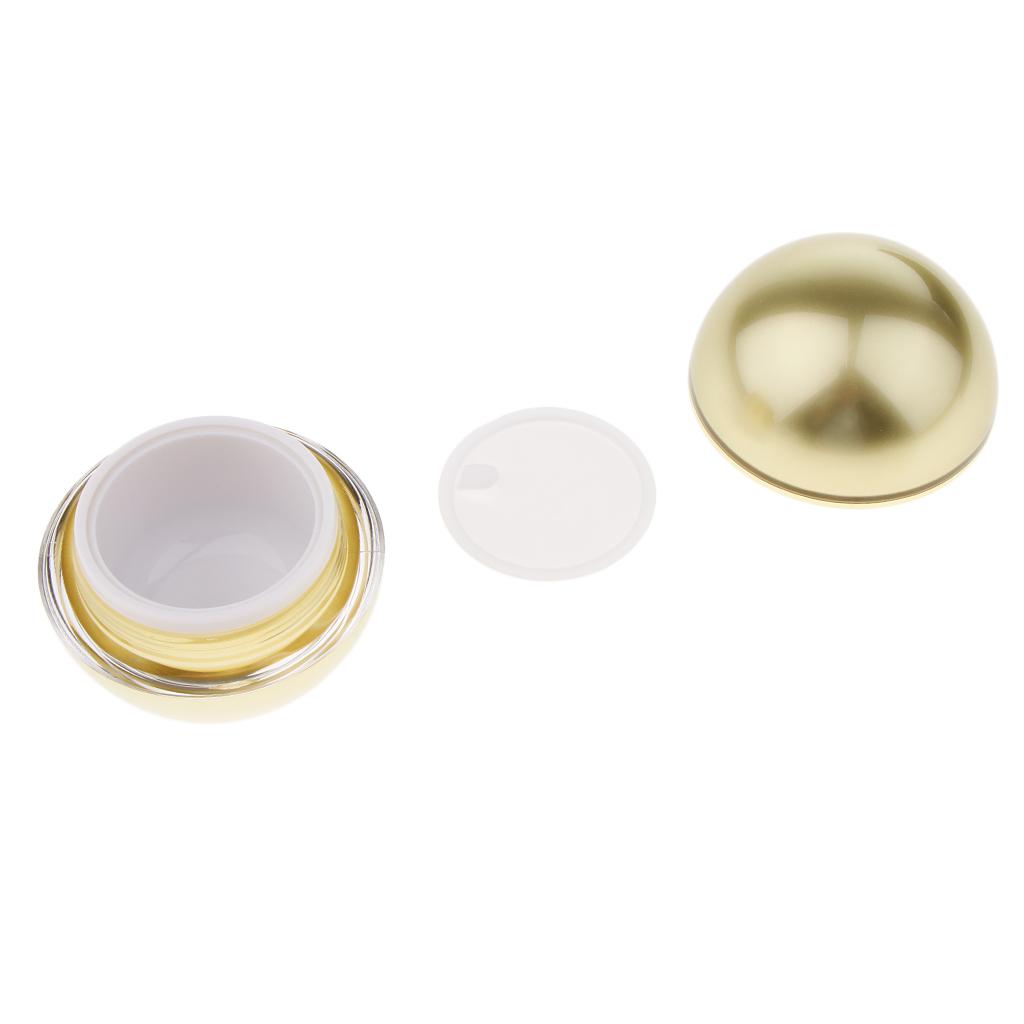 Quả Bóng Mỹ Phẩm Container đựng Kem Trang điểm Lọ Serum Lưu Trữ Bax Gold