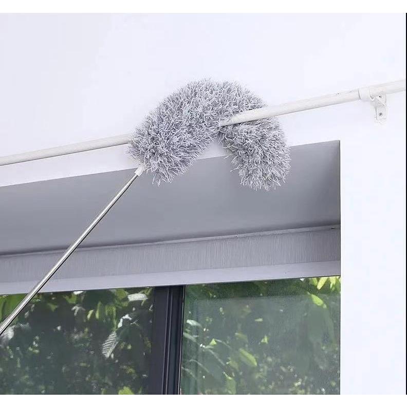 Chổi Quét Trần Nhà, Màng Nhện Inox Dài 2.8m Xếp Gọn