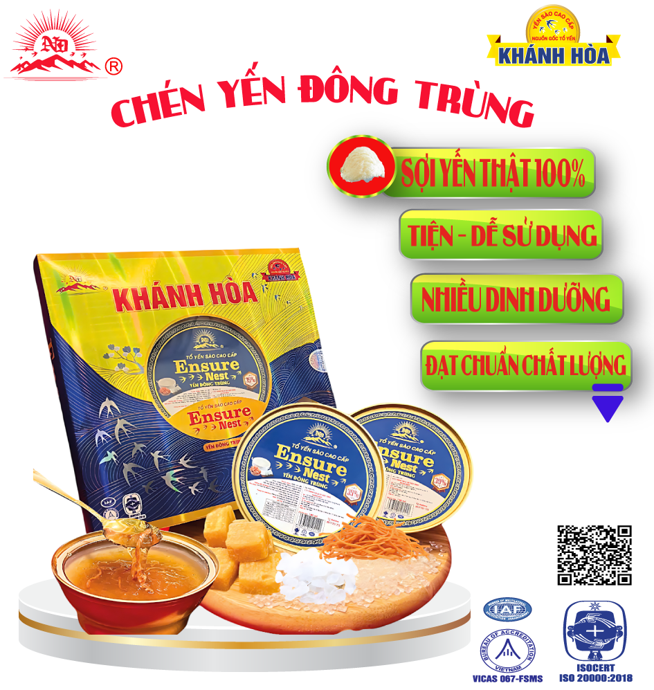 Yến Chén Cao Cấp Ensure Nest Chưng Sẵn Hạt Sen 140ml 39% Yến Thật Nguồn Gốc Yến Khánh Hoà