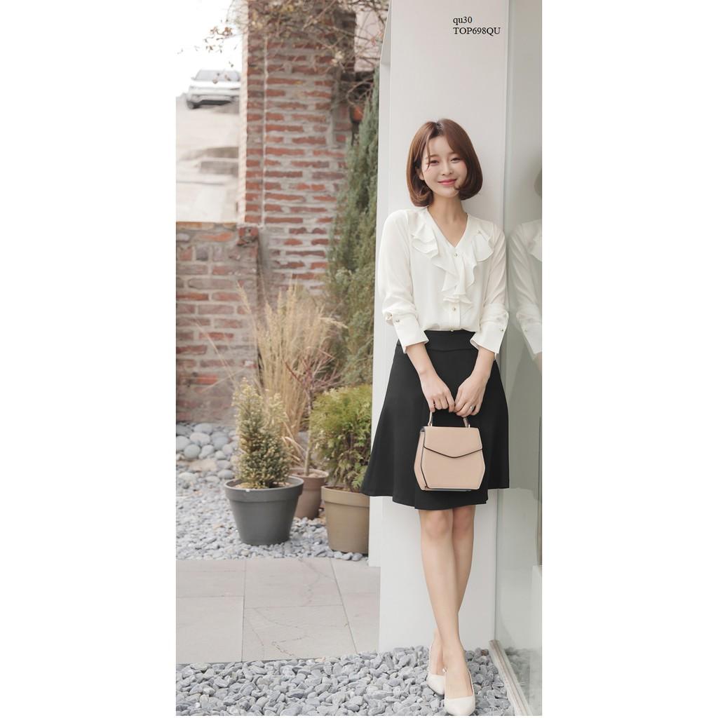 TOP615 ÁO SƠ MI NỮ NHÚN BÈO