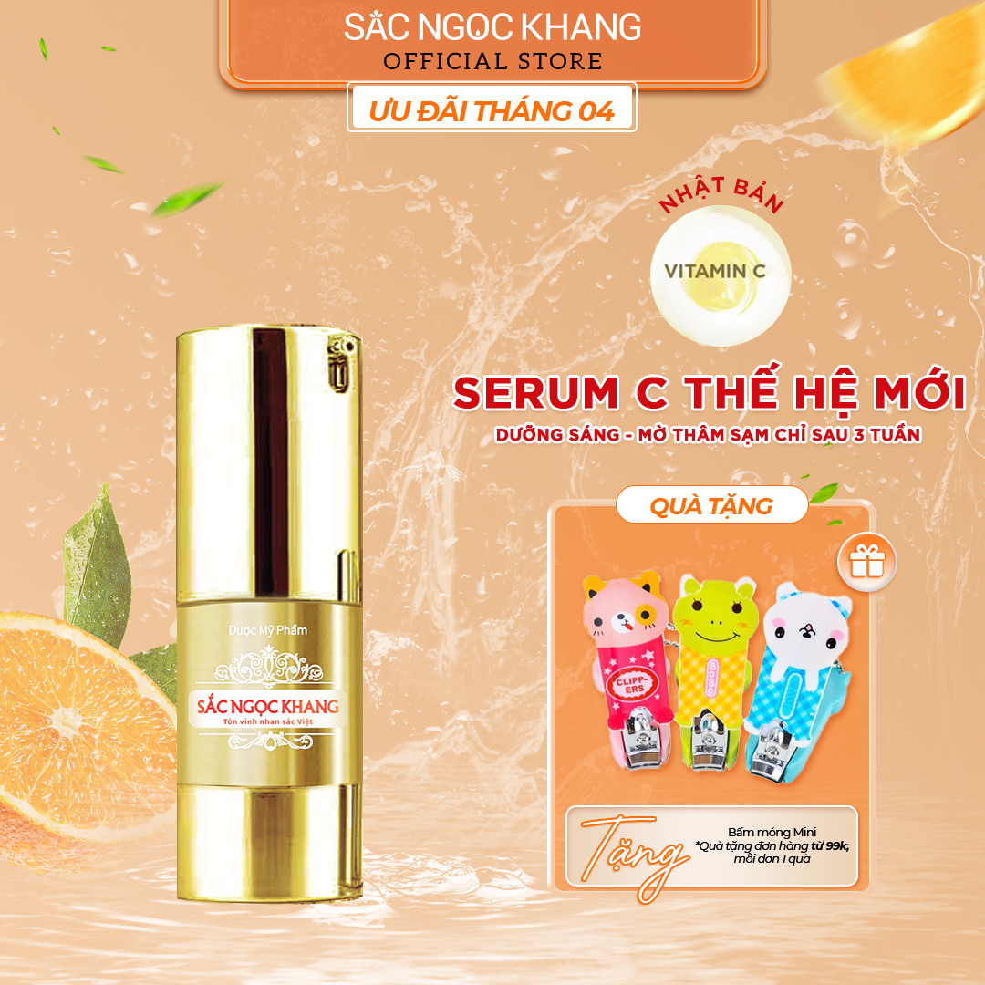 Tinh chất Serum C thế hệ mới Sắc Ngọc Khang 20ml giúp dưỡng trắng, mờ thâm nám, ngừa nếp nhăn