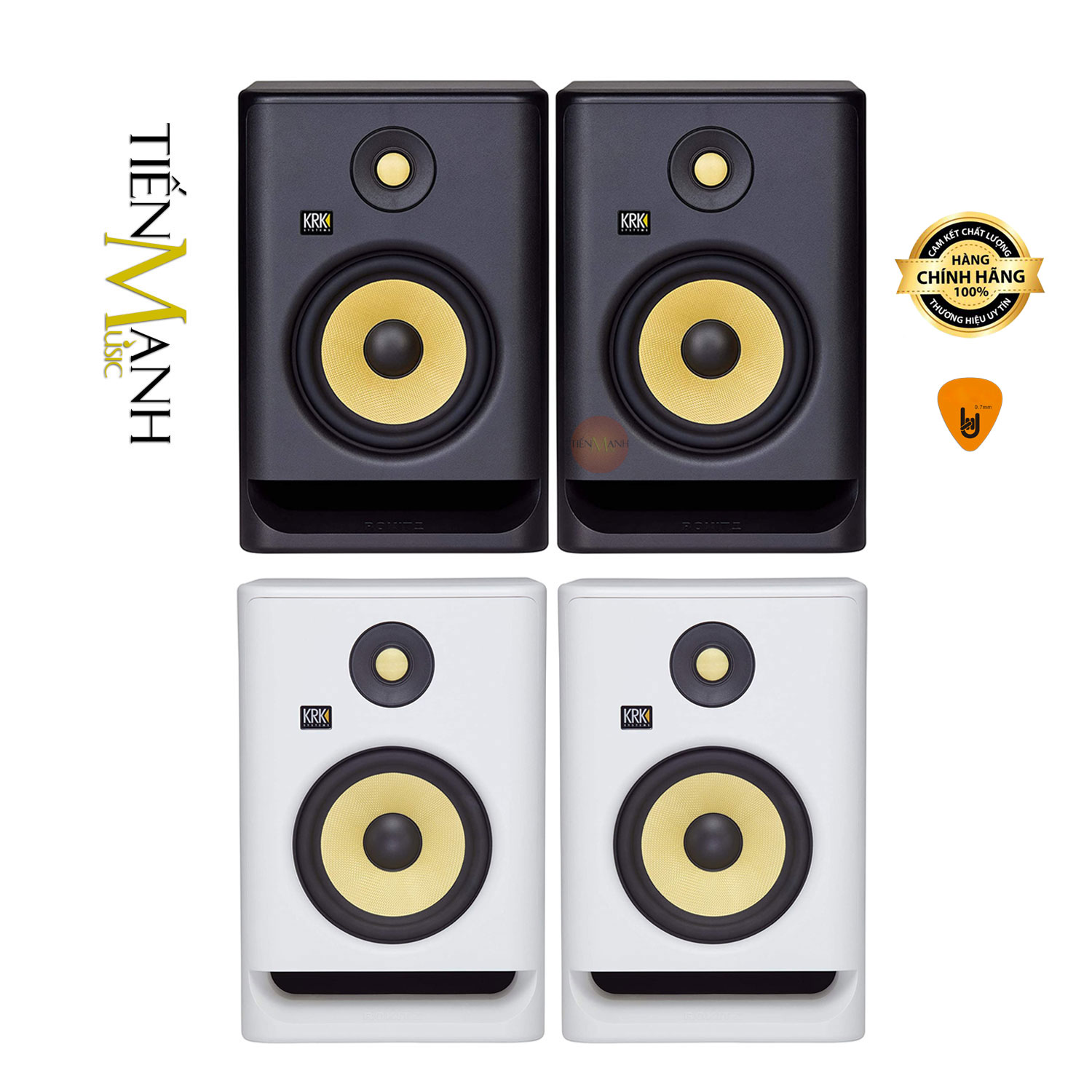 Loa Kiểm Âm KRK Rokit RP8G4 Powered 8 RP8 G4 Studio Monitor Speaker Nghe Nhạc 8G4 Hàng Chính Hãng - Kèm Móng Gẩy DreamMaker