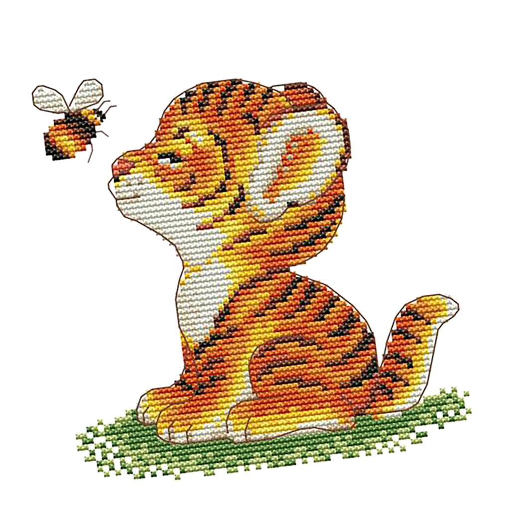 Cartoon  Stamped Cross Stitch Kits Embroidery Package 11CT 23x24cm