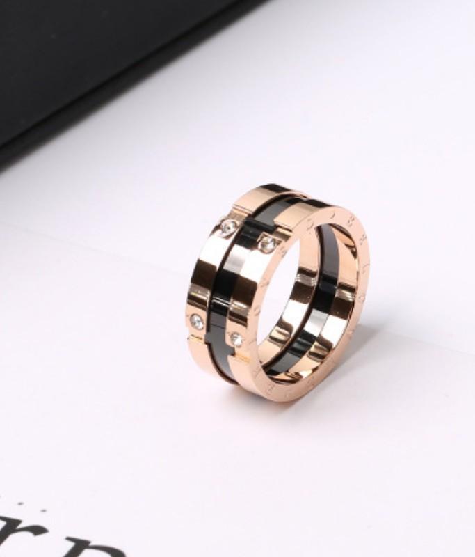 Nhẫn Nữ Bản To Titan Ko Đen TT 2458