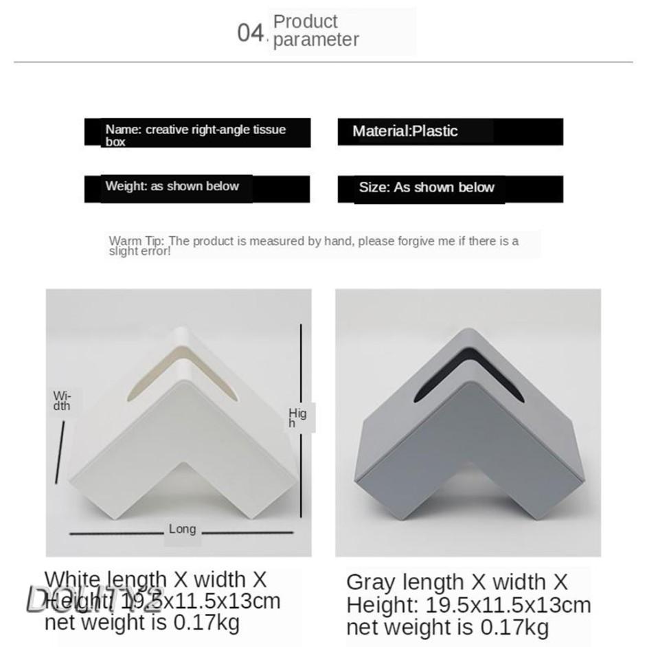 Hộp Đựng Khăn Giấy Hình Tam Giác Sáng Tạo