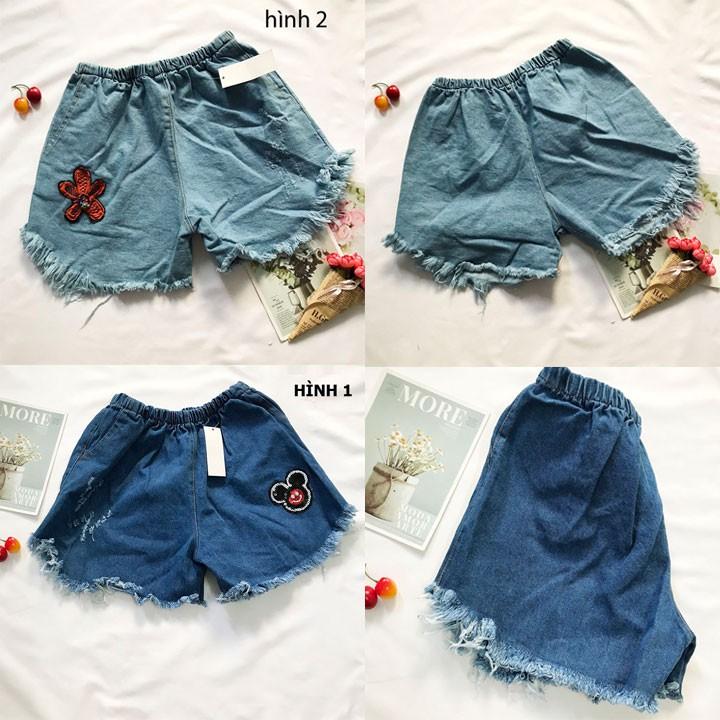 Quần đùi bé gái freesize từ 45-48kg quần short jean bé gái - QG50