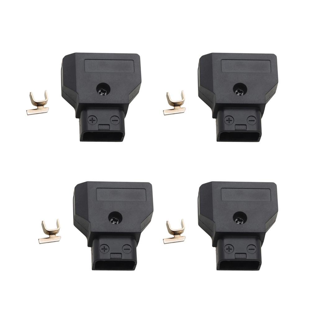4 x Dtap D-Tap Male Plug Power Connector for Anton Camcorder Rig Power Cable