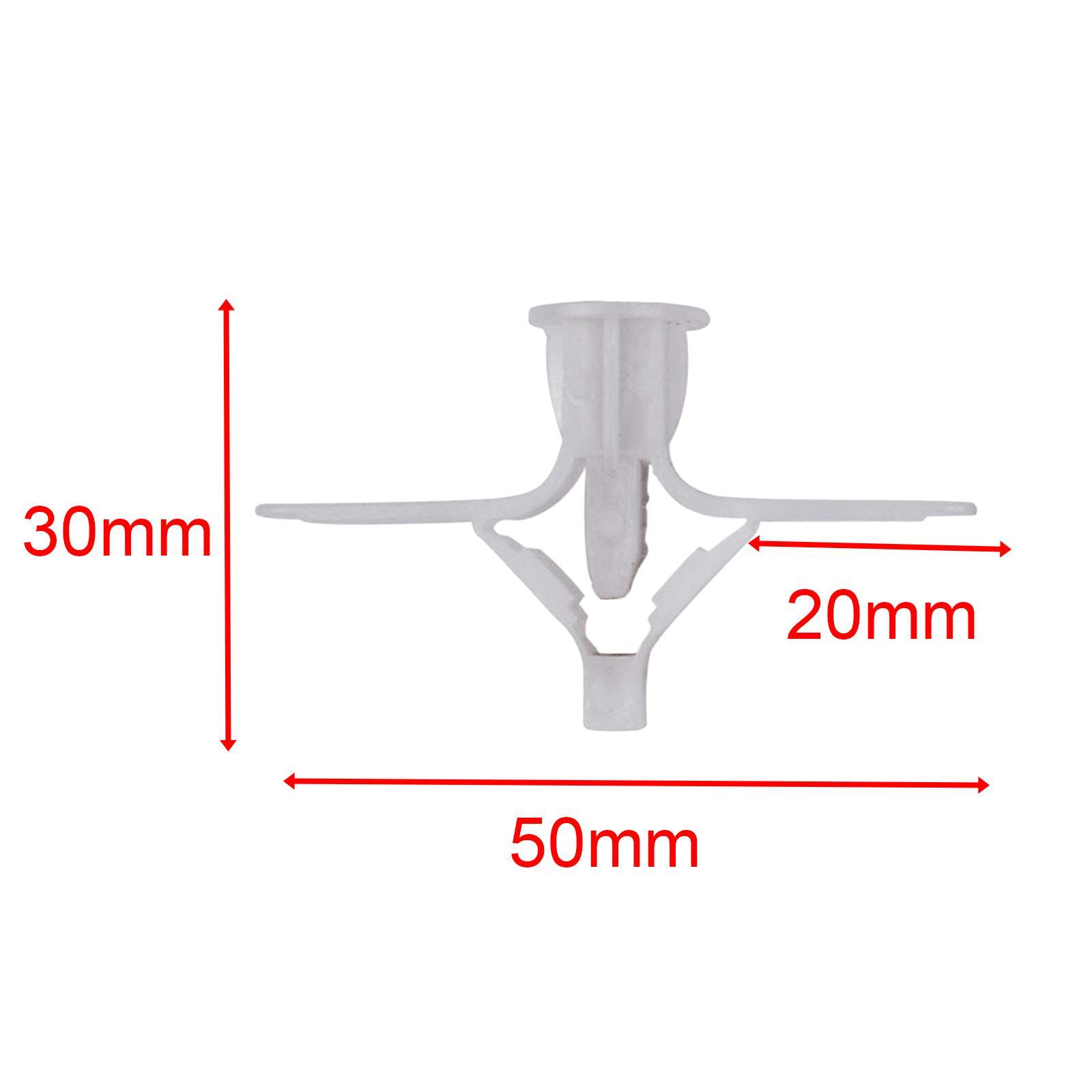 100Pcs Plasterboard  Screws, Drywall Cavity Wall Fixings Screws Fastener, Expansion Tube Wall Installation Fastener for Lamp Installation