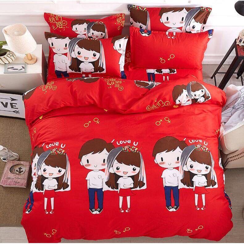 BỘ CHĂN GA GỐI POLY COTTON A024