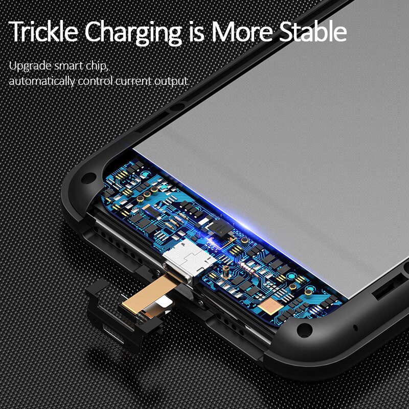 Ốp lưng siêu mỏng kiêm Pin sạc dự phòng 4000 mAh cho iPhone XS Max hiệu Usams  Rechargeable Back Case (thiết kế siêu mỏng, bảo vệ toàn diện, trang bị chip sạc thông minh) - Hàng chính hãng