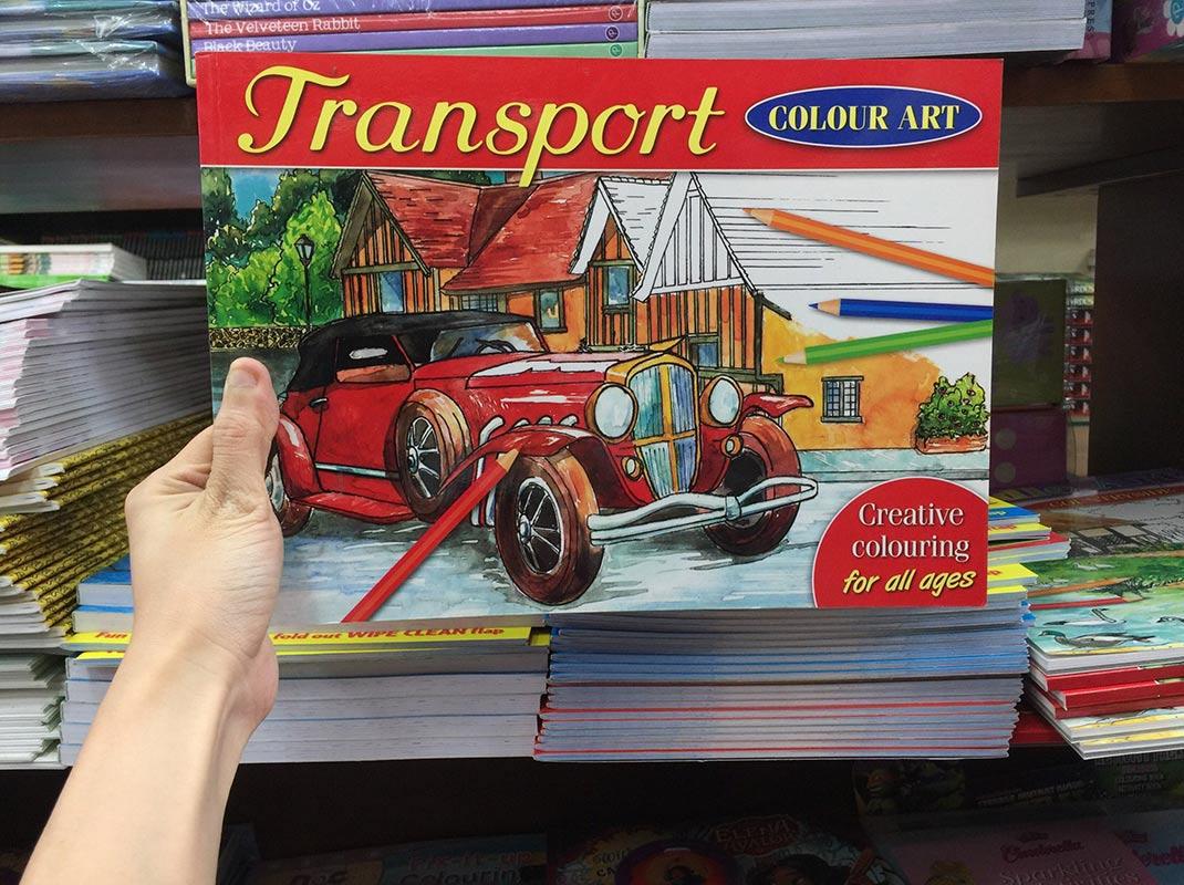 Sách ngoại văn: Colour Art - Transport