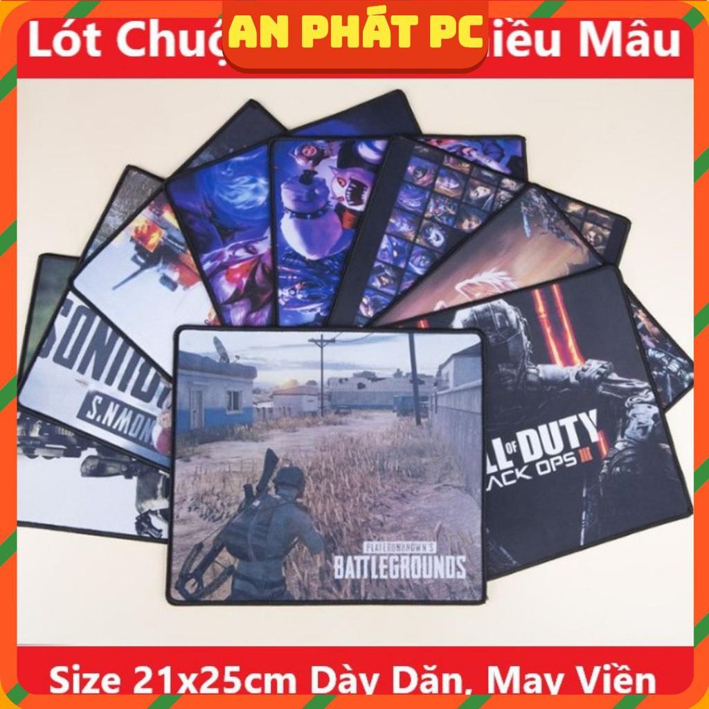 ️ Lót chuột đẹp, Lót chuột 21 * 25cm độ dày 2mm đa dạng hình, giao hàng ngẫu nhiên, may viền chắc chắn