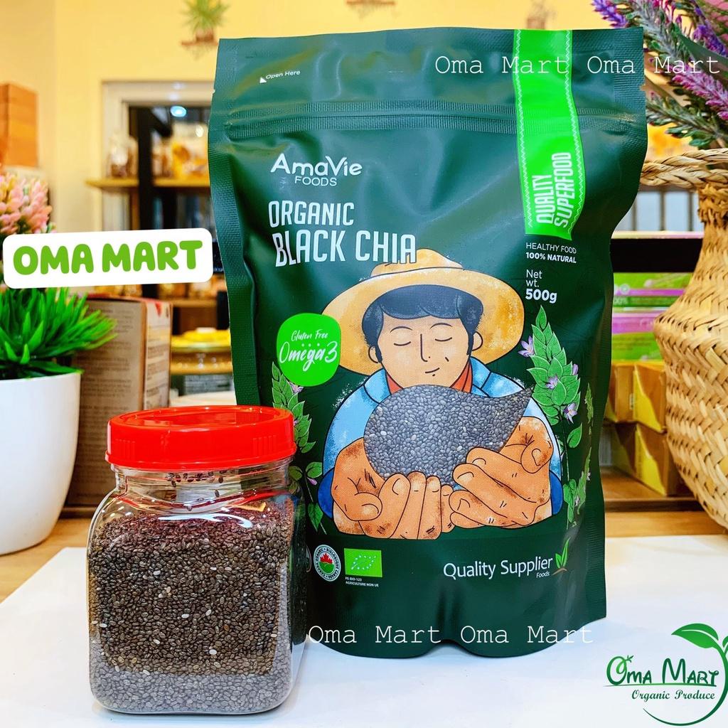 Hạt chia hữu cơ Amavie (túi 500g và hộp 100g)