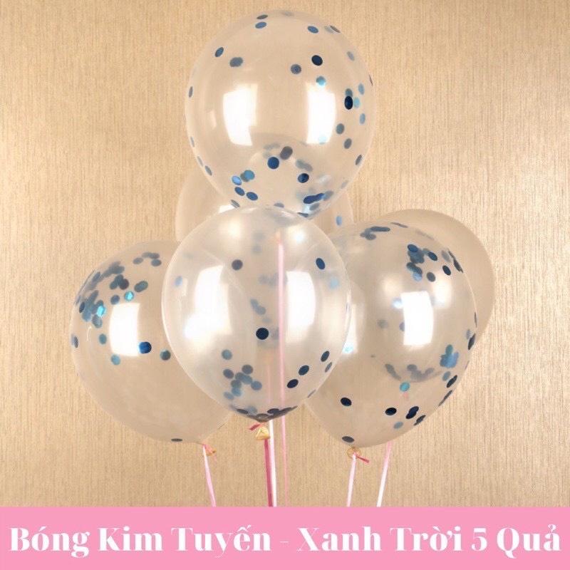 Bóng kim tuyến trong suốt có nhũ bên trong size 25cm