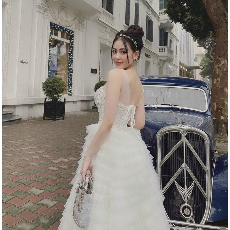 Đầm váy nữ xoè công chúa tầng cực xinh có 3 màu