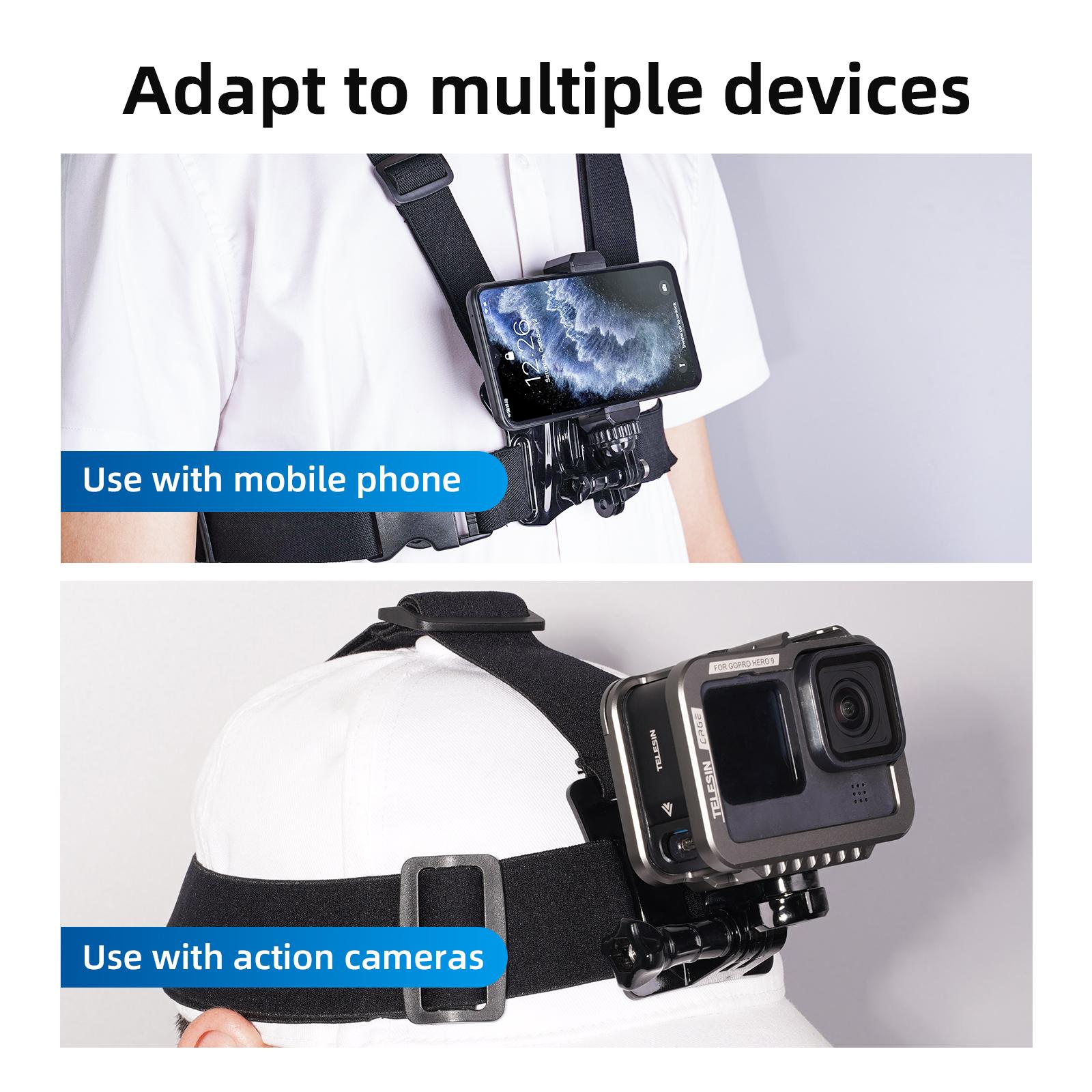 Kéo bằng dây đeo bằng dây đeo bằng dây đeo bằng dây đeo bằng kép J-hook cho GoPro Hero 10 9 8 7 6 5 4 Insta360 Osmo Action Xiaoyi 4K SJcam Eken