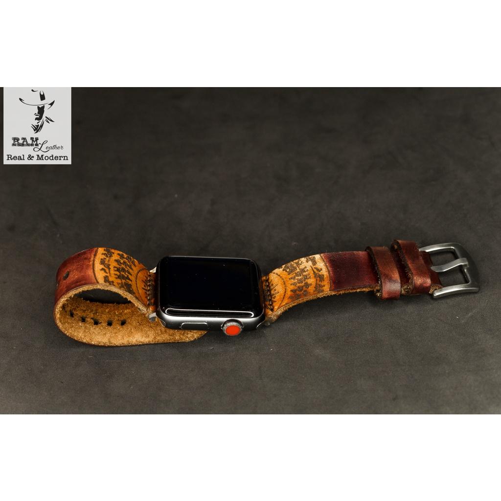 Tổng hợp dây đồng hồ da bò thảo mộc trống đồng đơn bền chắc - chính hãng RAM Leather