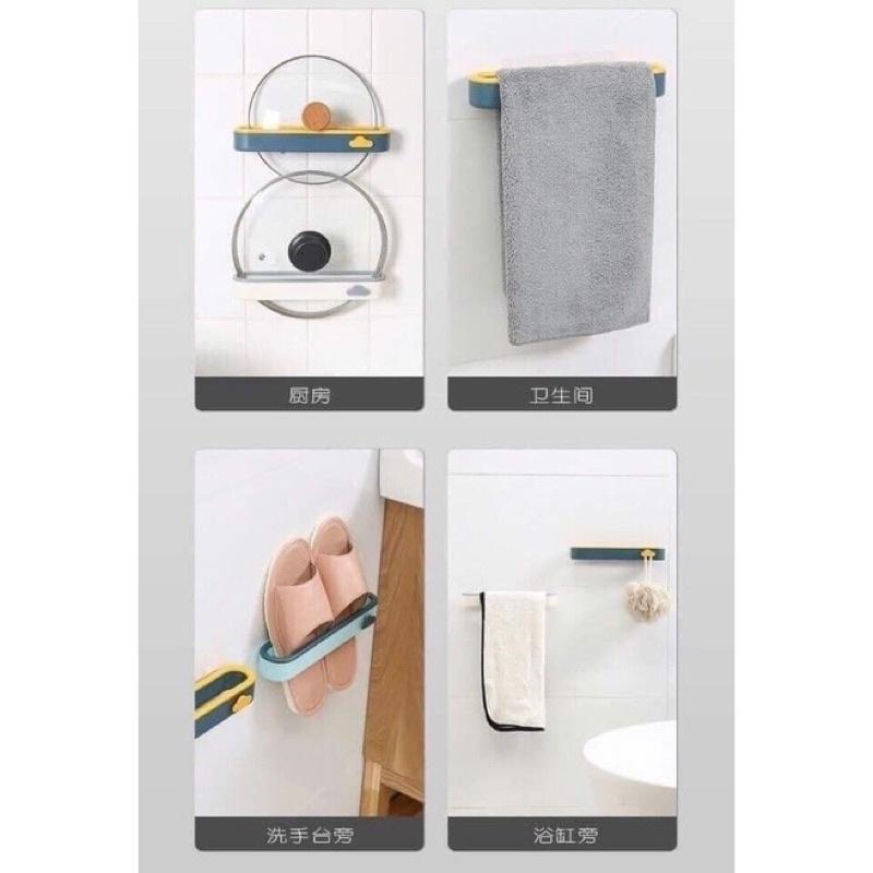 Giá treo giày dép, treo khăn, treo đồ đa năng gắn tường - Kệ dép treo tường có hình đám mây siêu tiện lợi.