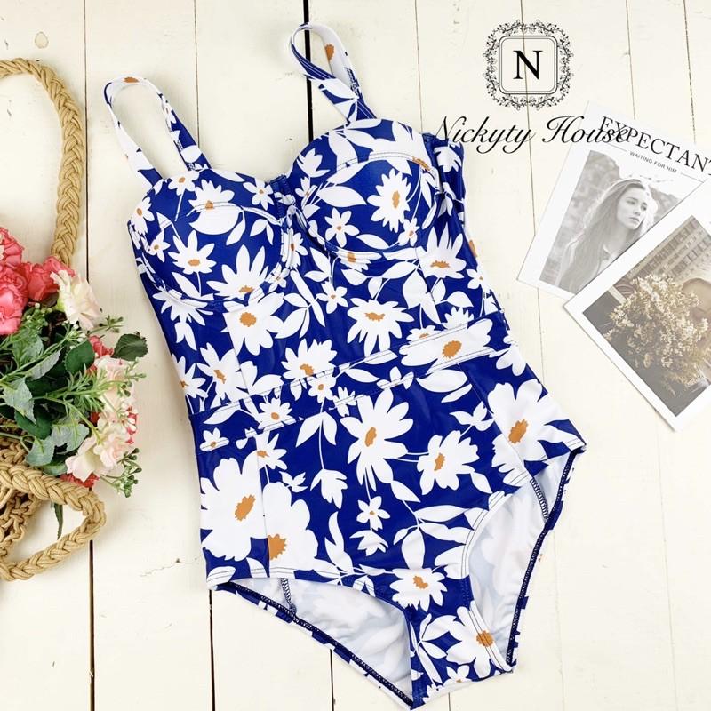 Bikini một mảnh họa tiết hoa